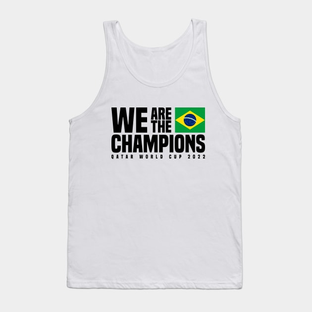 Qatar World Cup Champions 2022 - Brazil Tank Top by Den Vector